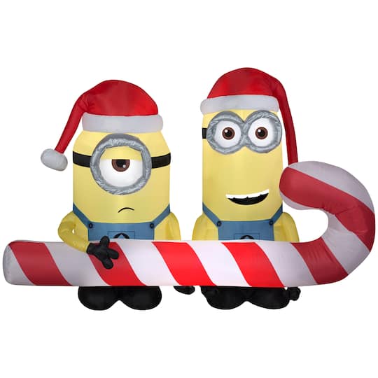 4Ft Airblown� Inflatable Christmas Minions Scene By Gemmy Industries | Michaels�